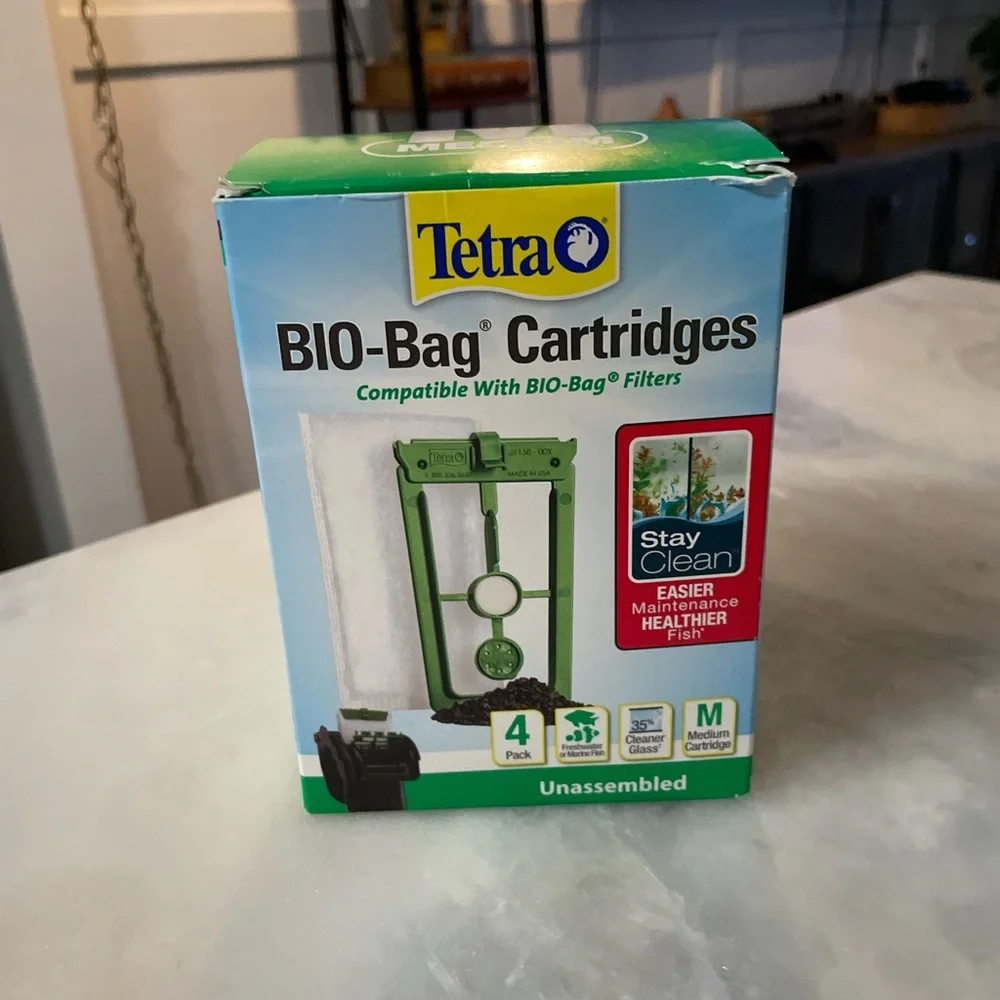 Tetra Bio-Bag Cartridges W/StayClean for Whisper IQ Power Filter/Interna/Externa